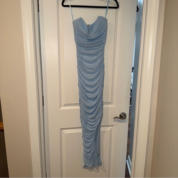 Babyboo Fashion Demi Maxi Dress - Baby Blue Size XS - Picture 6 of 8